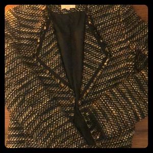 CLOSET CLOSING. MAKE OFFER. Loft sz 2 tweed blazer